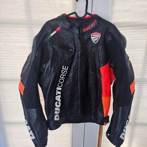 Ducati Men’s Italian Motorcycle Jacket — Vented • Armor • Zip-Out Liner •